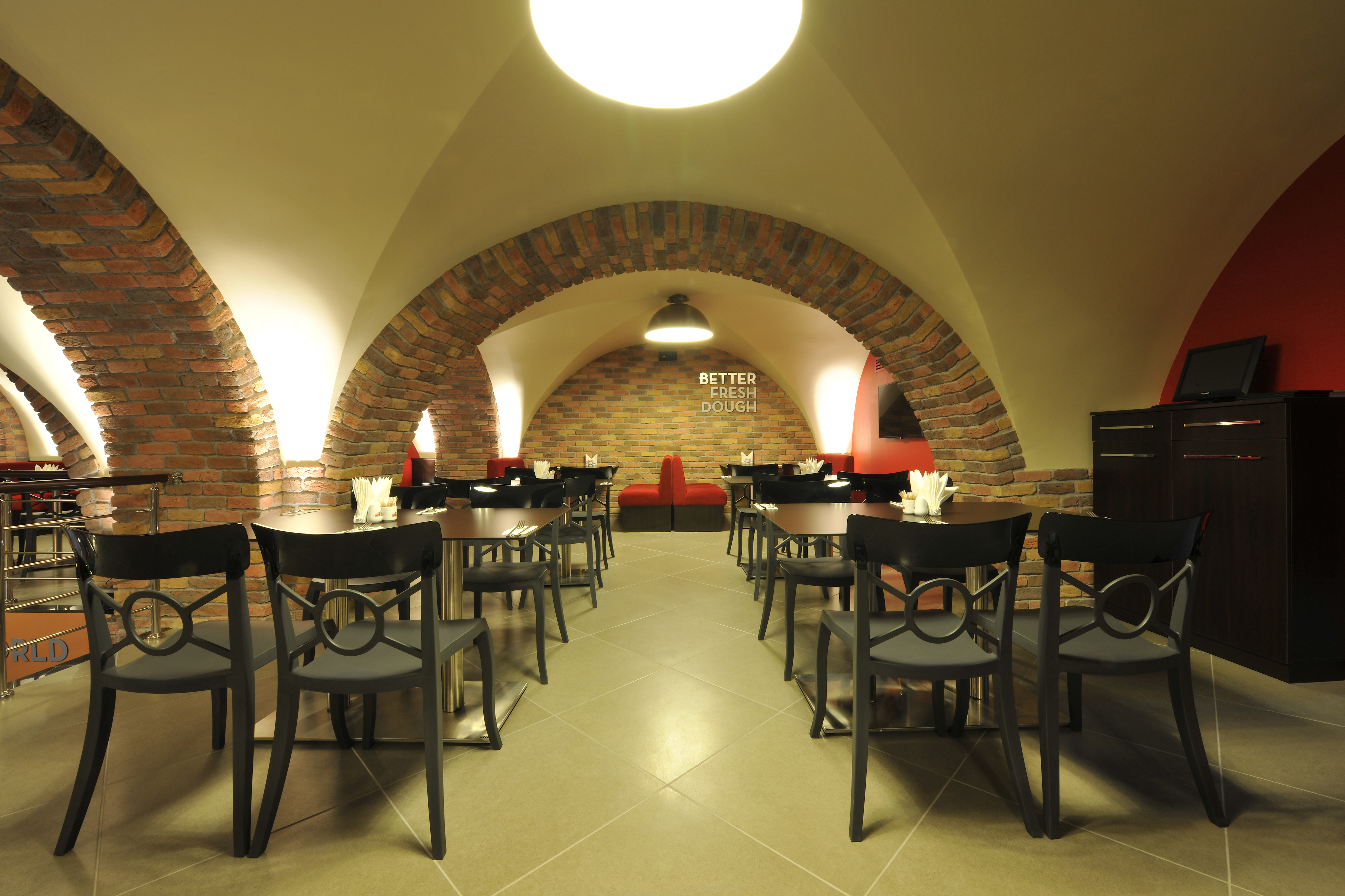 Papa Johns restoran interyeri